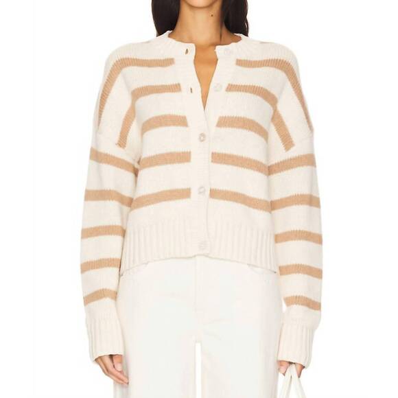 KULE Sweaters - NEW KULE edith sweater in cream/toffee